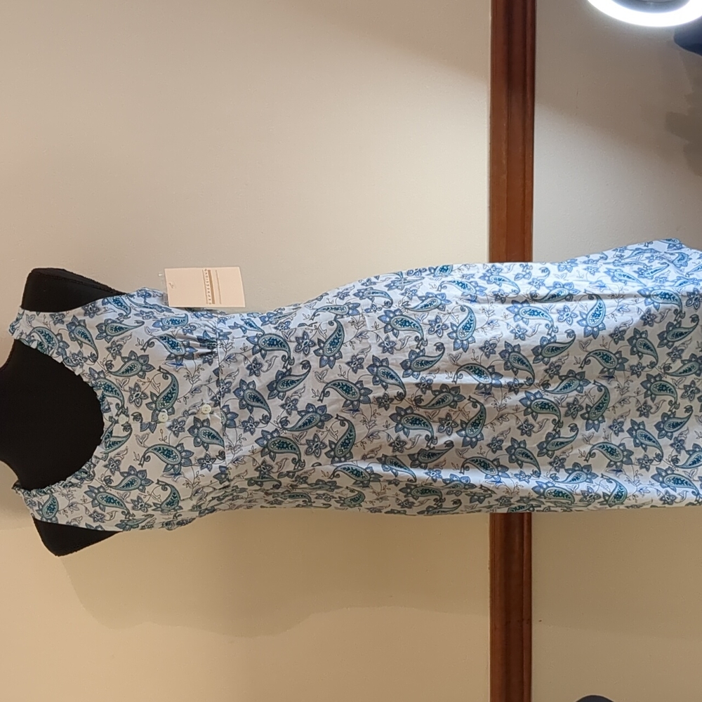 Light blue paisley dress, sized Women's Small